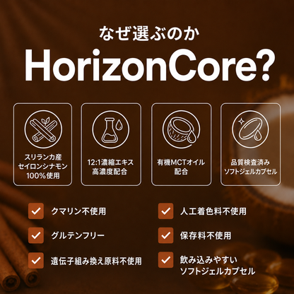 MCTオイル配合・セイロンシナモン 7,200mg相当